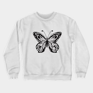 Butterfly Black Shadow Silhouette Anime Style Collection No. 303 Crewneck Sweatshirt